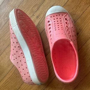 Native Shoes Pink Bling size 12